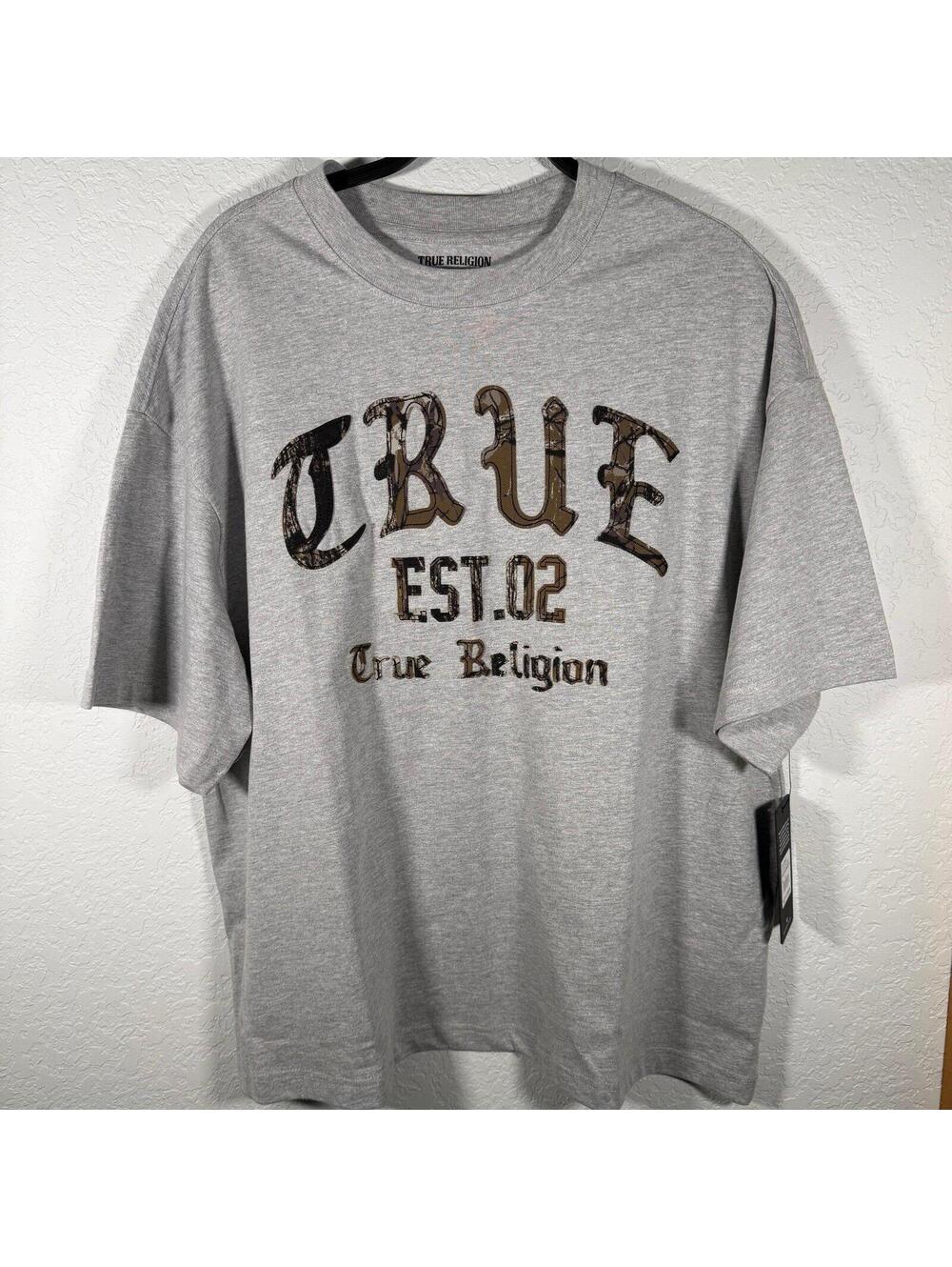 True Religion Forest Camo Oversized Tee